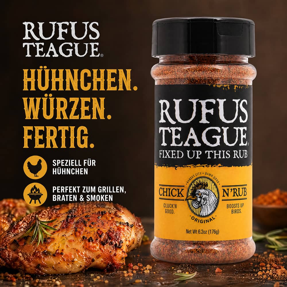 Rufus Teague Chick N' Rub Gewürz für Hühnchen 176 Gramm Produktbild