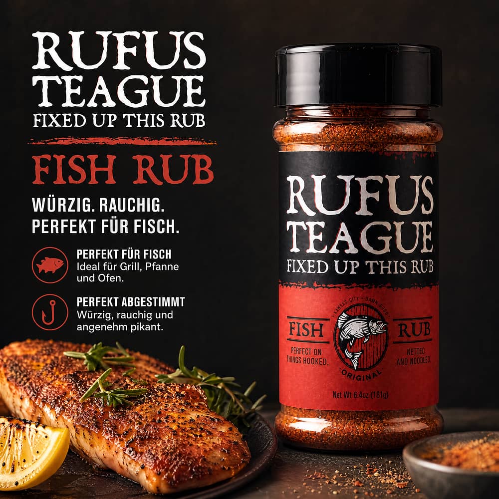Rufus Teague Fish Rub Gewürz für Fisch 193 Gramm Produktbild