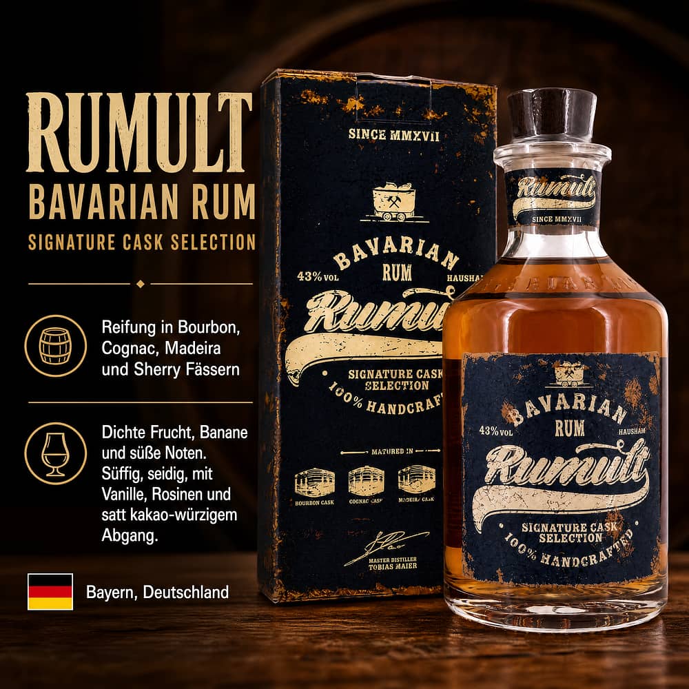 RUMULT Bavarian Rum Signature Cask Selection 0,70 Liter/ 43.0% vol Produktbild