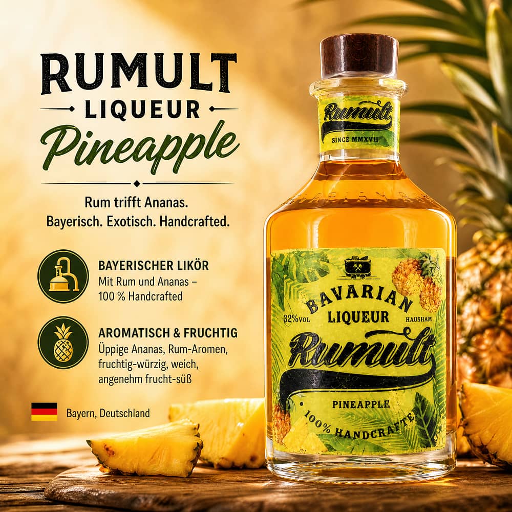 RUMULT Liqueur Pineapple 0,350 Liter/ 32.0% vol Produktbild