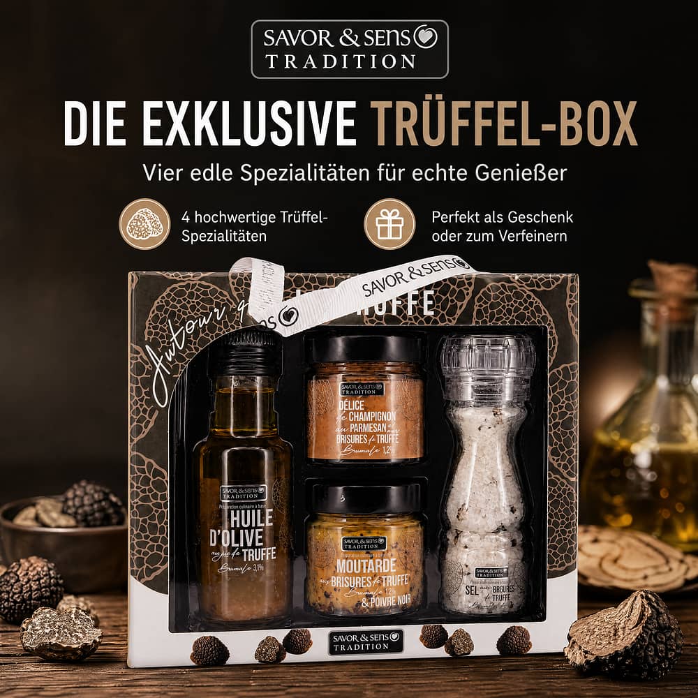 SAVOR CREATIONS Geschenkbox Rund um Trüffel 410 Gramm Produktbild