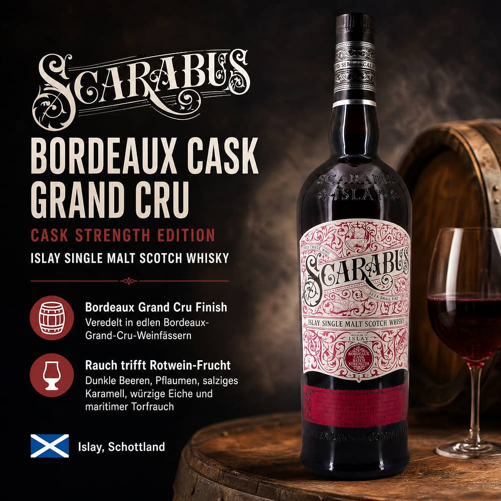 Scarabus Bordeaux Cask Grand Cru Cask Strength Edition 0,70 Liter/ 57.0% vol Produktbild