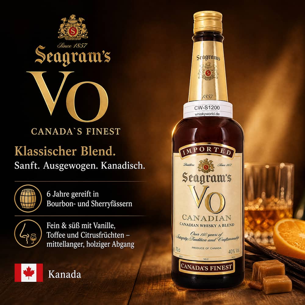Seagram's VO Canada`s Finest 0,70 Liter/ 40.0% vol Produktbild