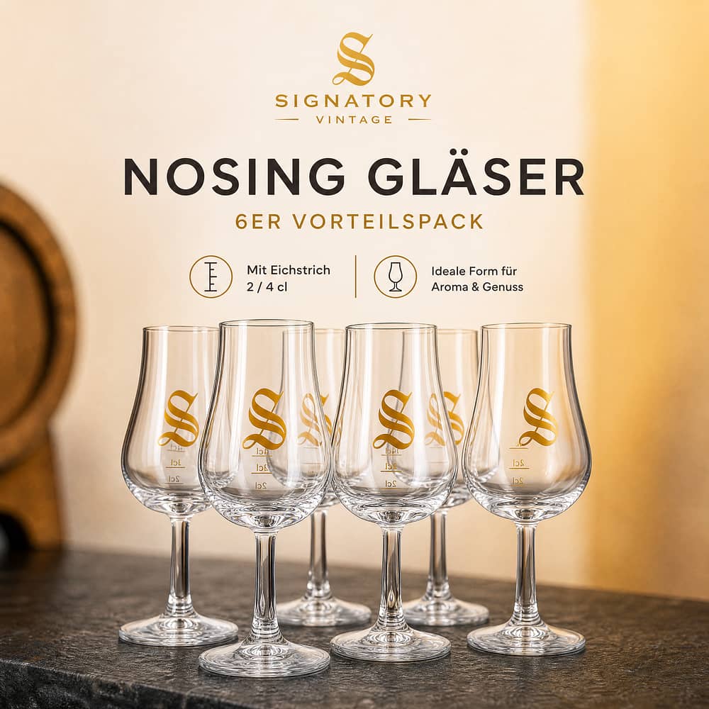 Signatory Nosing Glas mit Eichstrich 2 / 4 cl  Maße ca. H 13cm ; D 4/6cm  6er Vorteilspack 6 Stück Produktbild