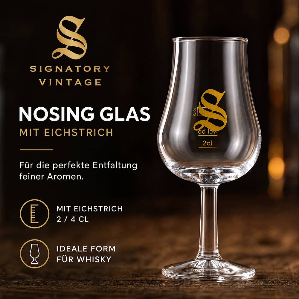 Signatory Nosing Glas mit Eichstrich 2 / 4 cl  Maße ca. H 13cm ; D 4/6cm 1 Stück Produktbild