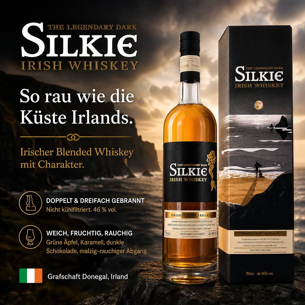 Silkie The Legendary Dark Irish Blended Whiskey 0,70 Liter/ 46.0% vol Produktbild