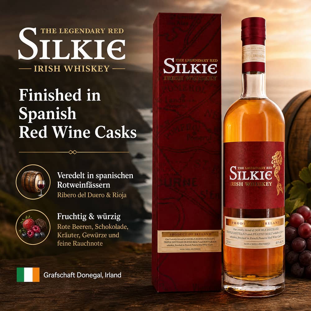 Silkie The Legendary Red Finished in Spanish Red Wine Casks 0,70 Liter/ 46.0% vol Produktbild