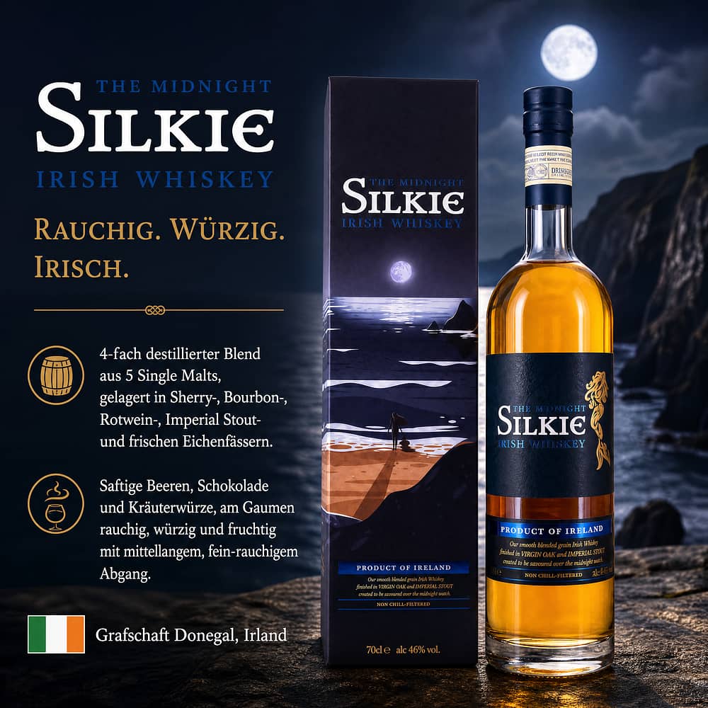 Silkie The Legendary The Midnight Blended Irish Whiskey 0,70 Liter/ 46.0% vol Produktbild