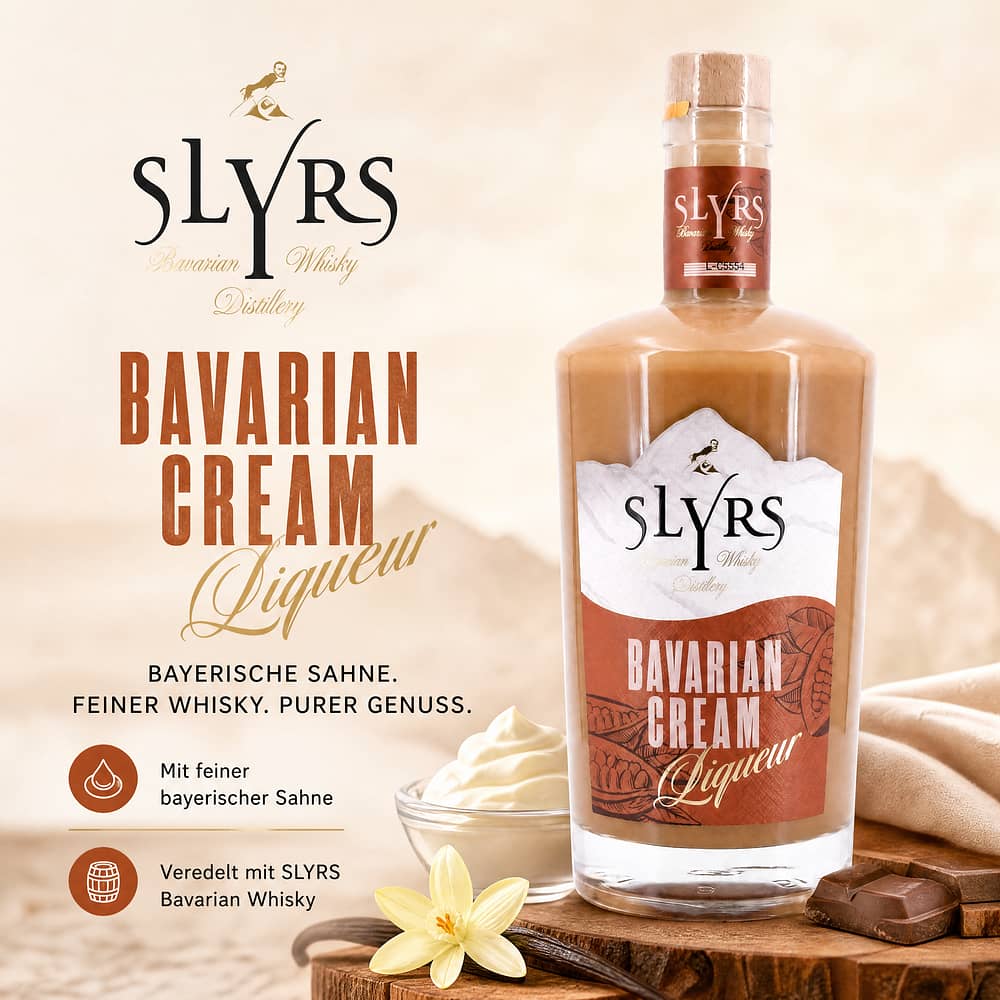 Slyrs Bavarian Cream Liqueur 0,50 Liter/ 17.0% vol Produktbild
