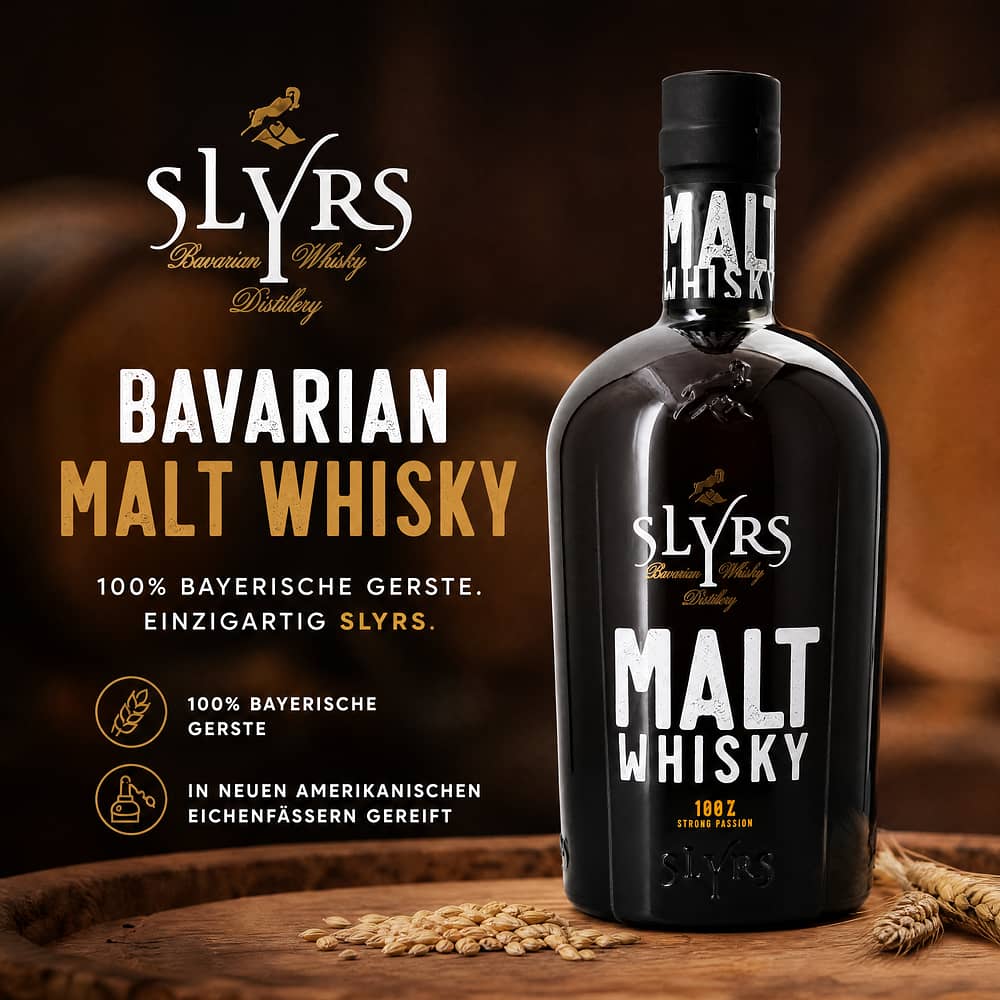 Slyrs Bavarian Malt Whisky 0,70 Liter/ 40.0% vol Produktbild
