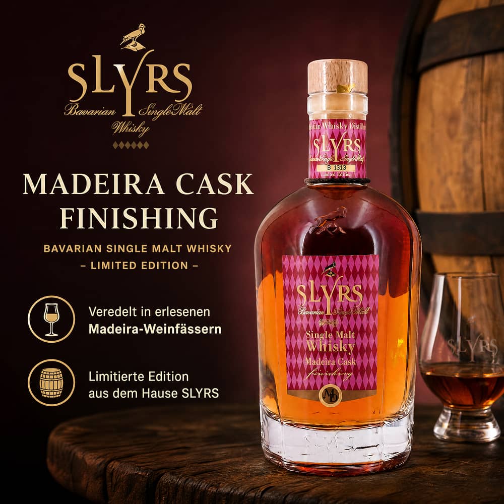 Slyrs Madeira Cask Finishing 0,350 Liter/ 46.0% vol Produktbild