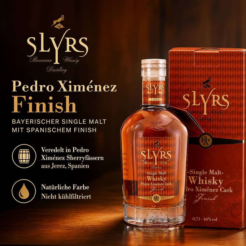 Slyrs Pedro Ximenez finish 0,70 Liter/ 46.0% vol Produktbild