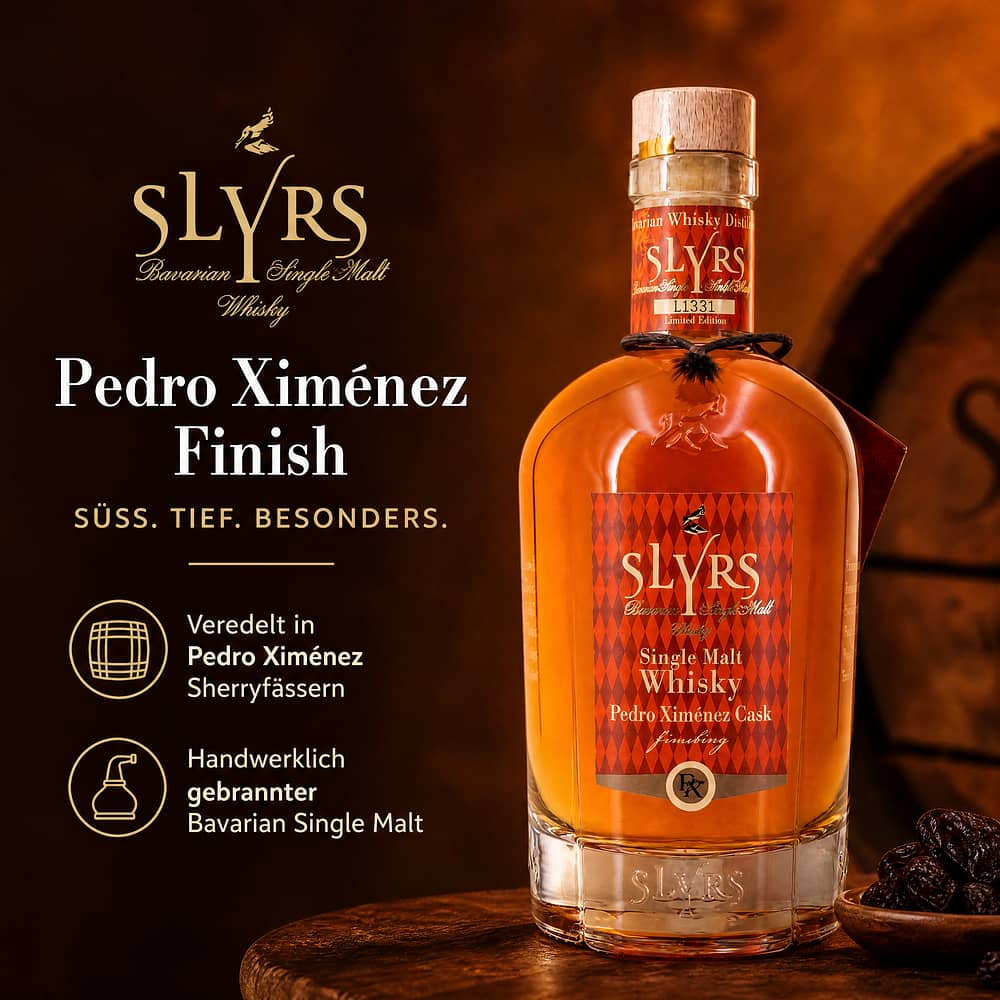 Slyrs Pedro Ximenez finish 0,350 Liter/ 46.0% vol Produktbild