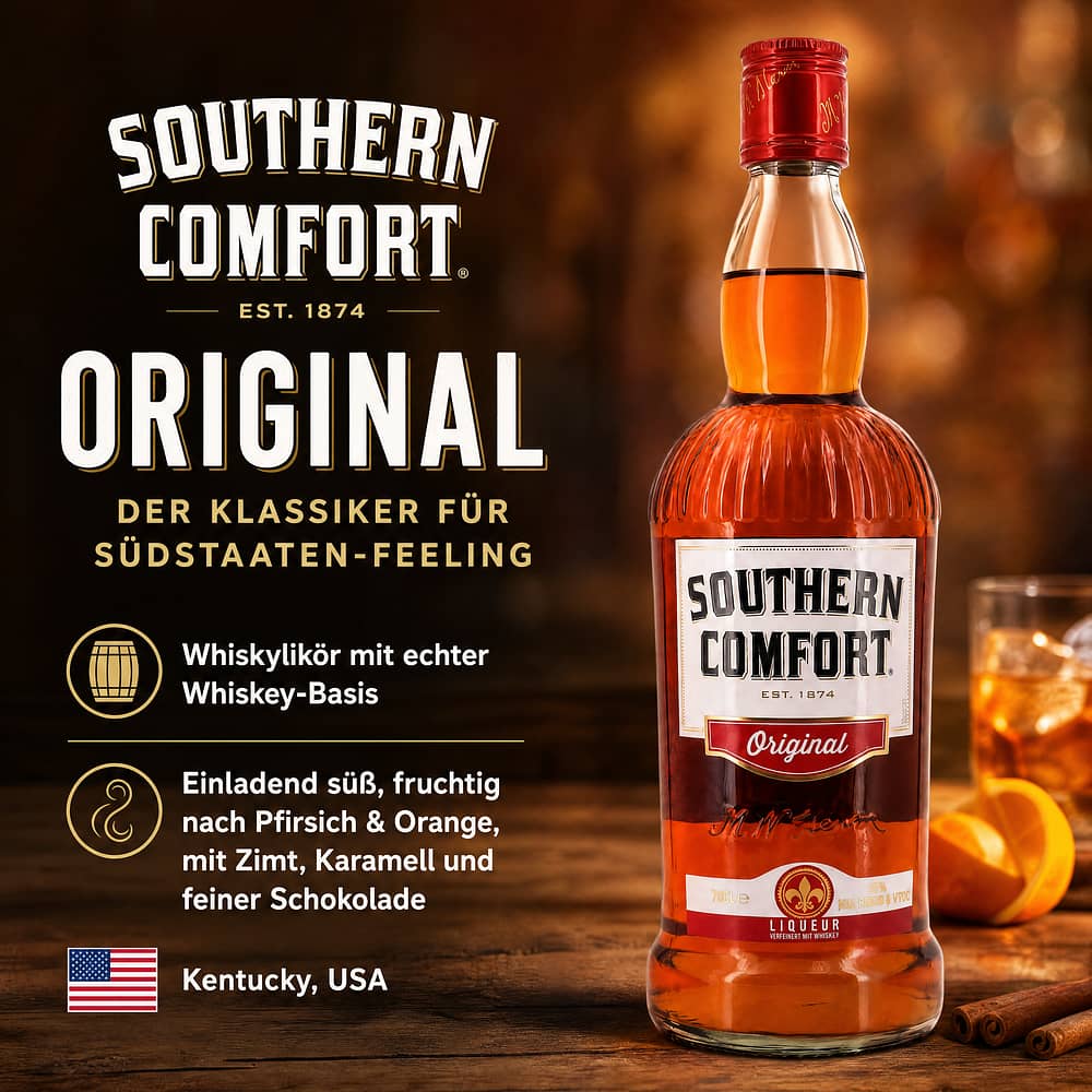 Southern Comfort Southern Comfort Original 0,70 Liter/ 35.0% vol Produktbild