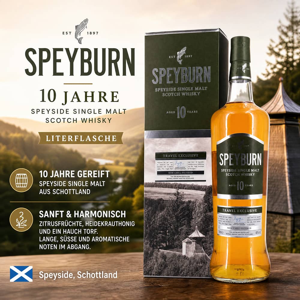 Speyburn 10 Jahre Literflasche 1 Liter/ 46.0% vol Produktbild
