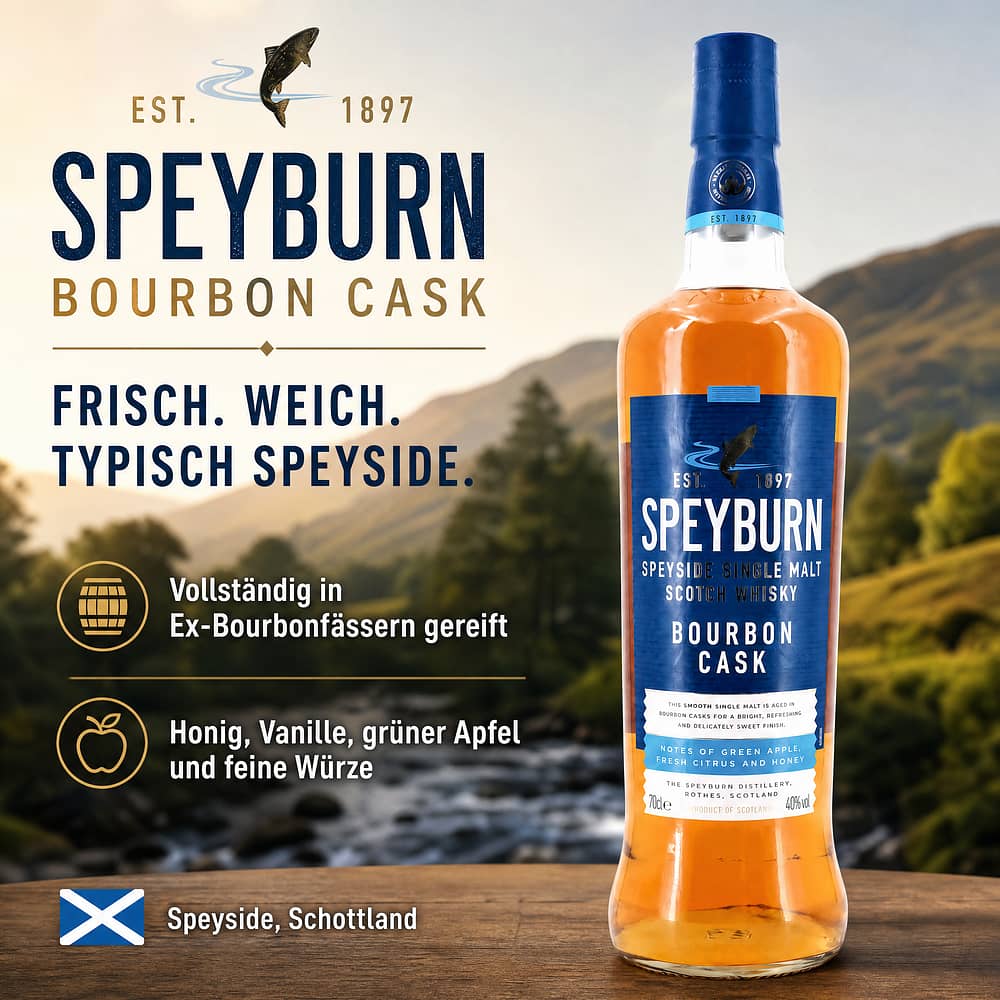 Speyburn Bourbon Cask 0,70 Liter/ 40.0% vol Produktbild