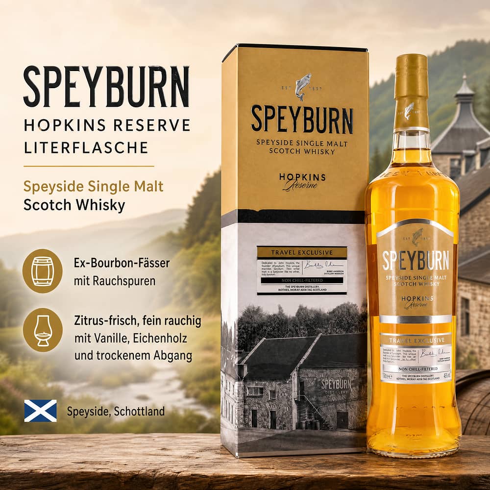 Speyburn Hopkins Reserve Literflasche 1 Liter/ 46.0% vol Produktbild