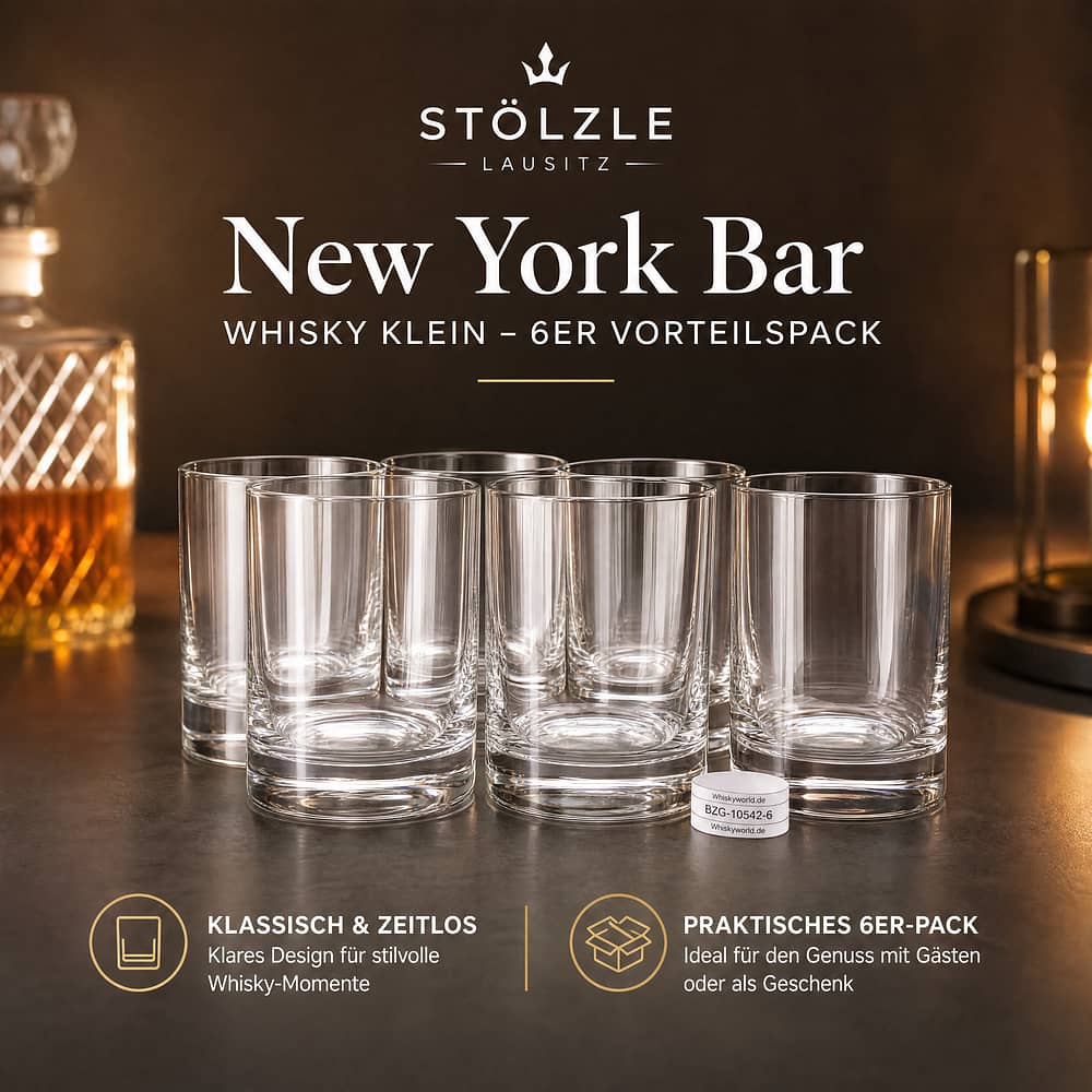 Stölzle Whisky-Glas New York Bar Whisky klein Rocks 6er Vorteilspack 6 Stück Produktbild