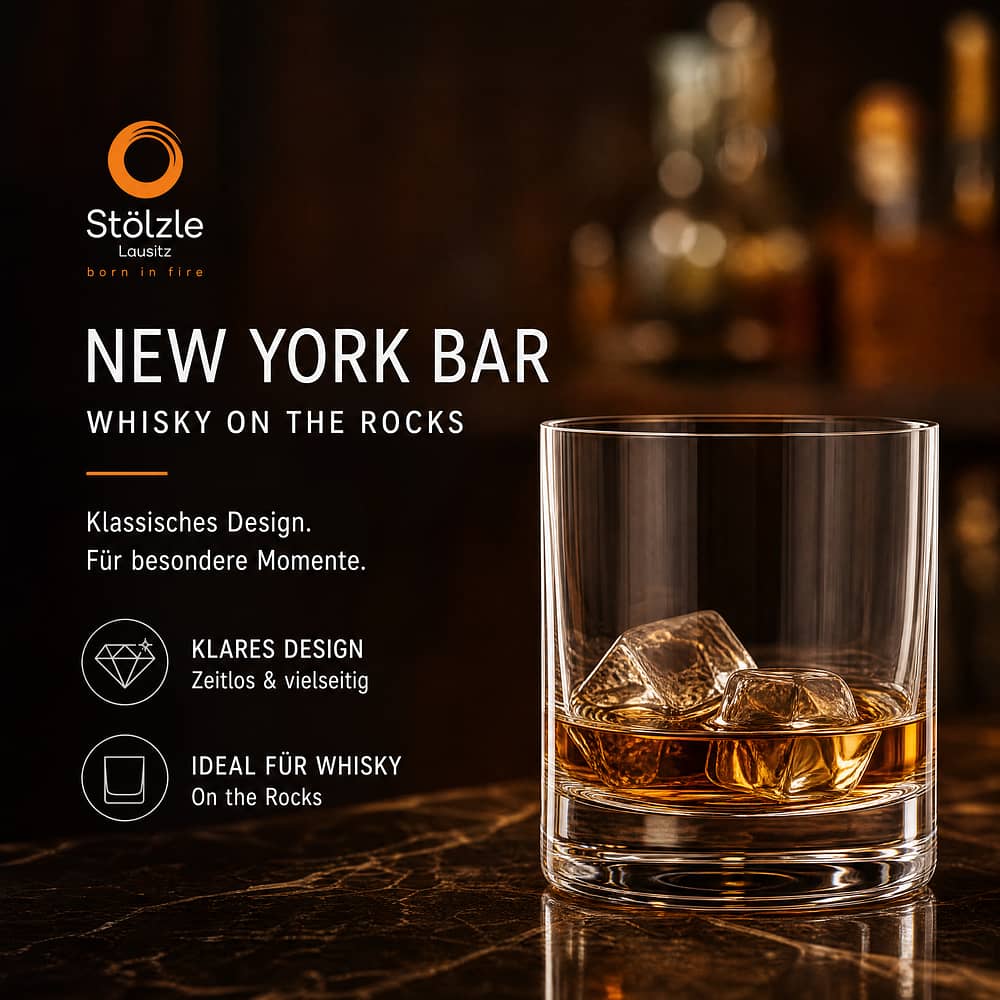 Stölzle Whisky-Glas New York Bar Whisky on the Rocks 1 Stück Produktbild