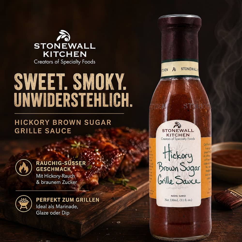 Stonewall Kitchen Hickory Brown Sugar Grille Sauce 0,330 Liter Produktbild
