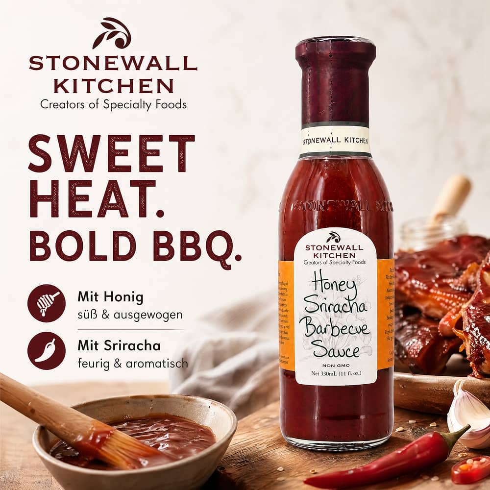 Stonewall Kitchen Honey Sriracha Barbecue Sauce 0,330 Liter Produktbild