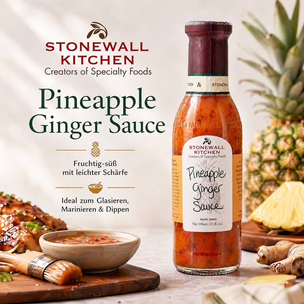 Stonewall Kitchen Pineapple Ginger Sauce 0,330 Liter Produktbild