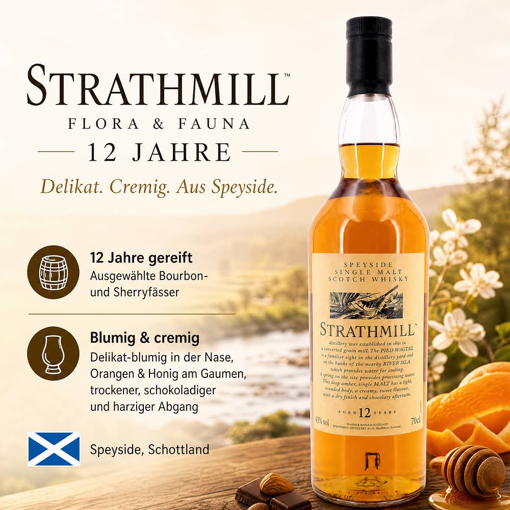 Strathmill Flora & Fauna 12 Jahre 0,70 Liter/ 43.0% vol Produktbild