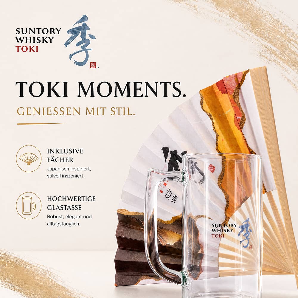 Suntory Tasse mit Fächer 1 Stück Produktbild