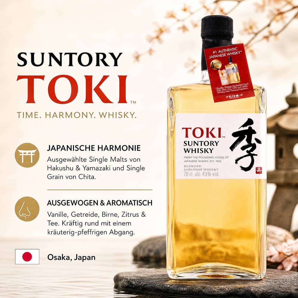 Suntory Toki 0,70 Liter/ 43.0% vol Produktbild
