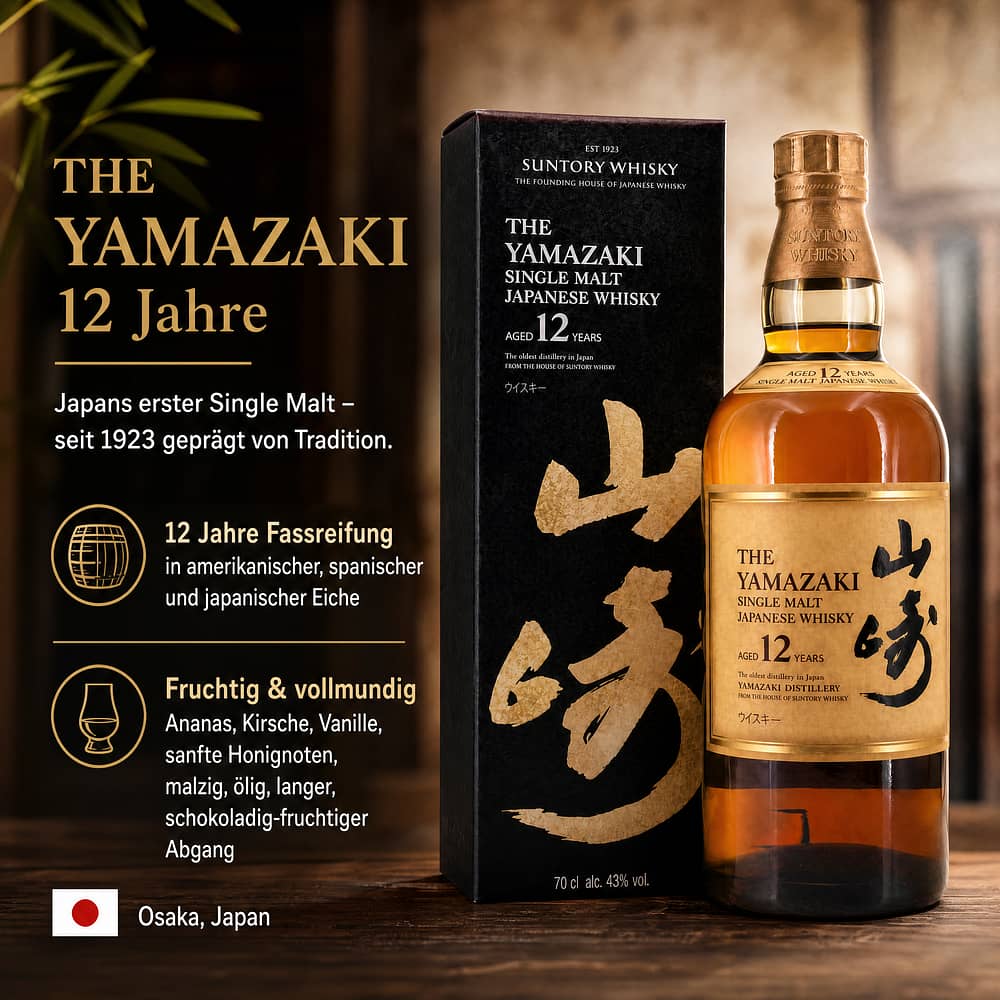 Suntory Yamazaki 12 Jahre 0,70 Liter/ 43.0% vol Produktbild