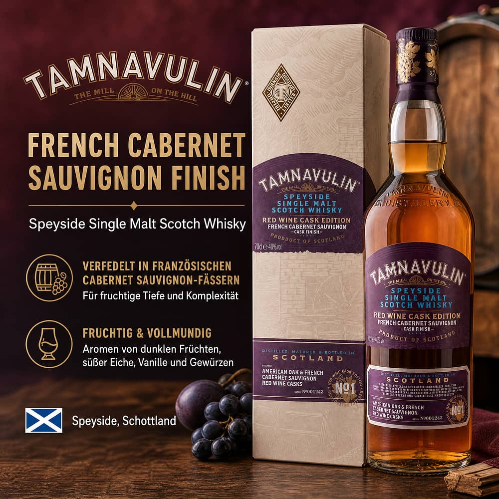 Tamnavulin French Cabernet Sauvignon Finish 0,70 Liter/ 40.0% vol Produktbild