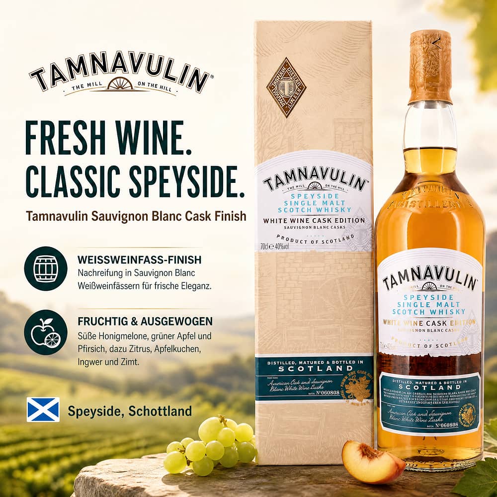 Tamnavulin Sauvignon Blanc Cask Finish 0,70 Liter/ 40.0% vol Produktbild