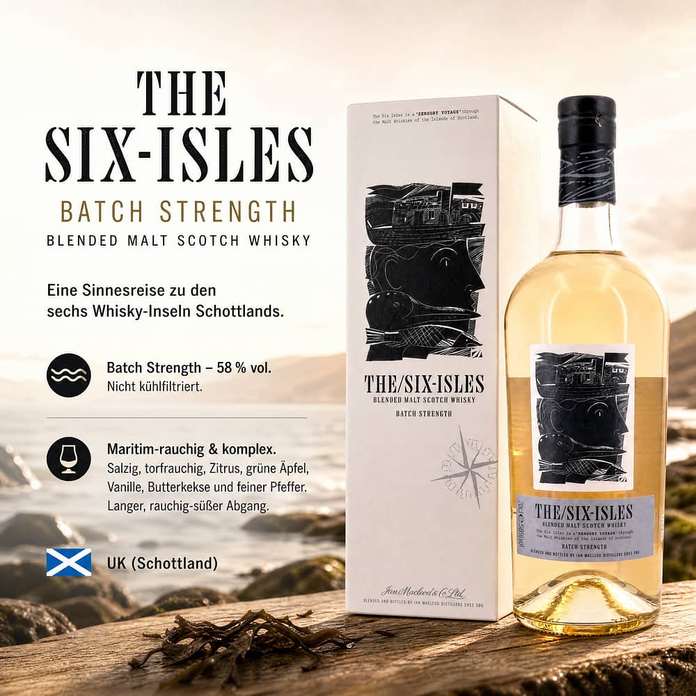 The Six Isles Batch Strength 0,70 Liter/ 58.0% vol Produktbild