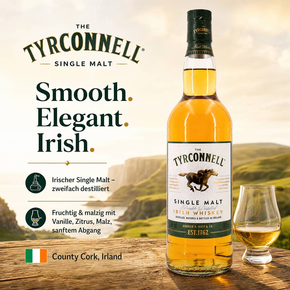 The Tyrconnell Single Malt 0,70 Liter/ 43.0% vol Produktbild