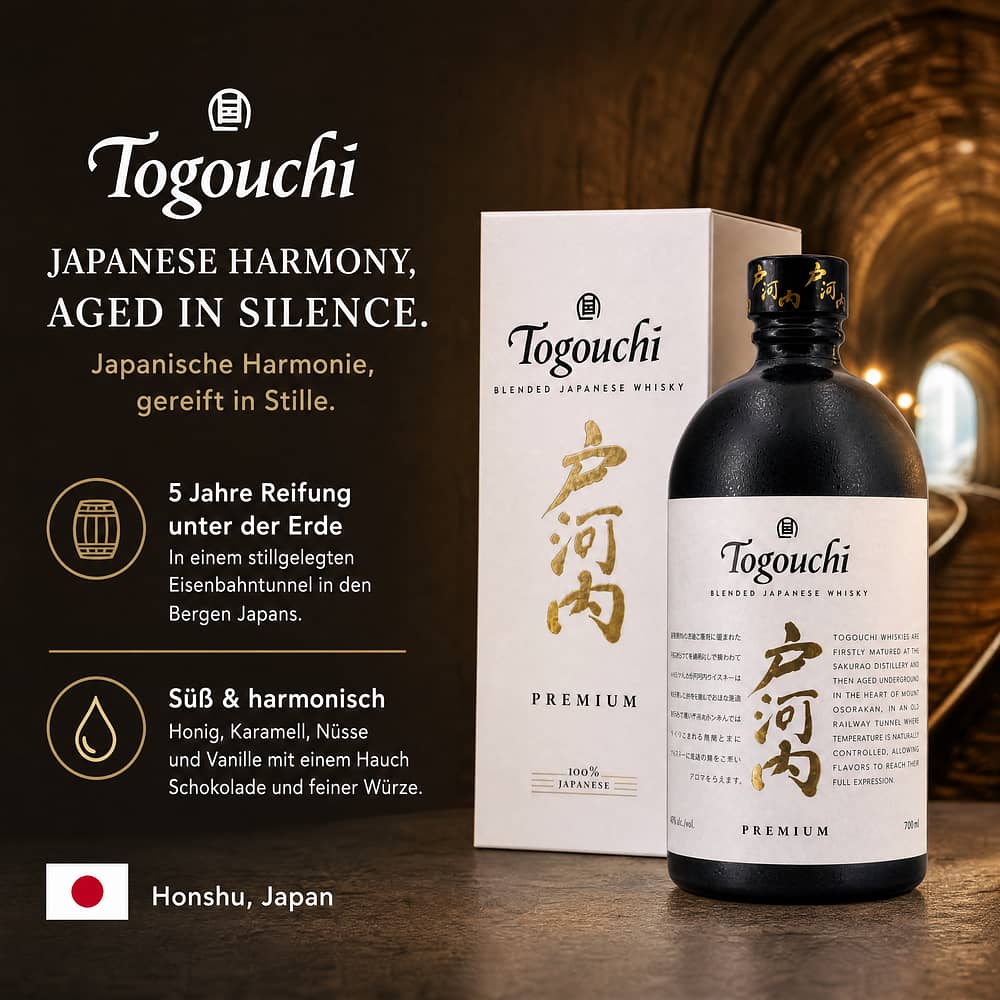Togouchi Japanese Blended Whisky 0,70 Liter/ 40.0% vol Produktbild