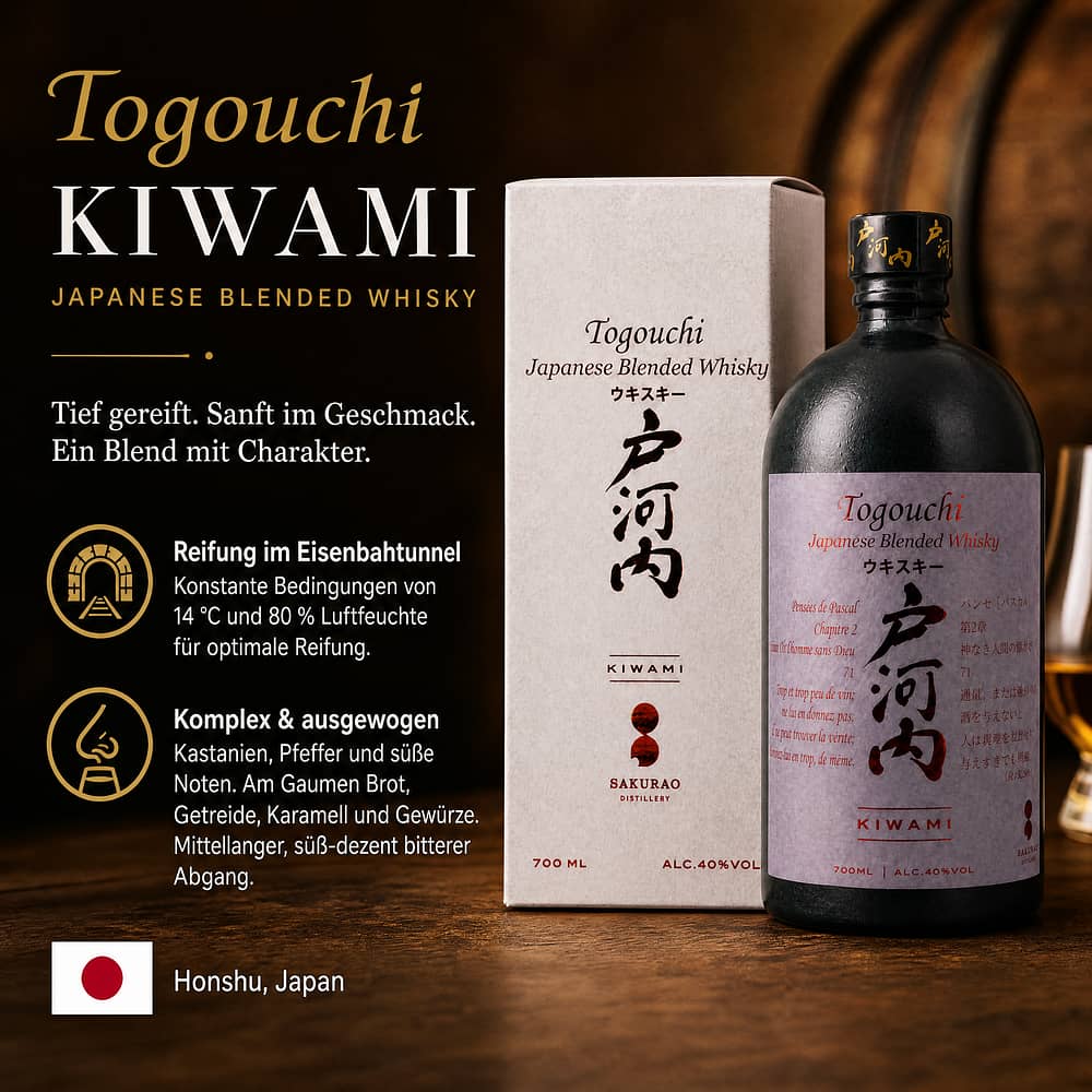 Togouchi Kiwami 0,70 Liter/ 40.0% vol Produktbild