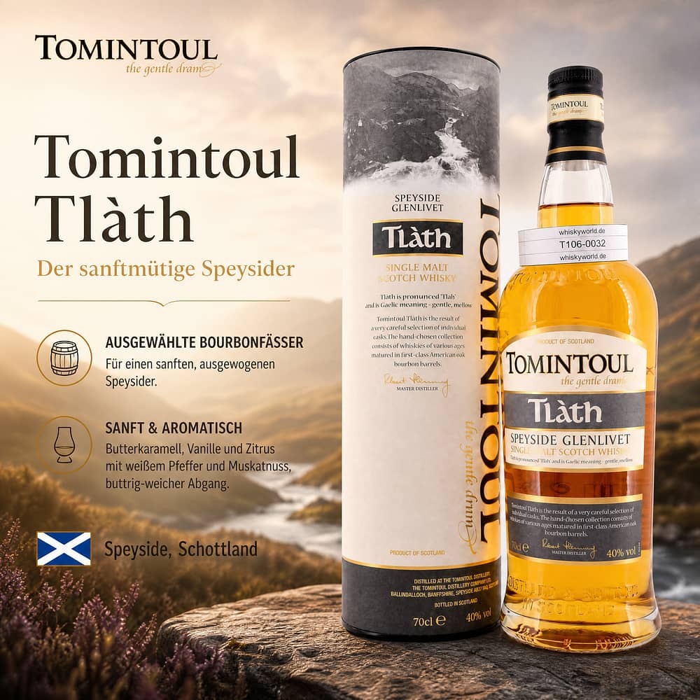 Tomintoul Tlàth 0,70 Liter/ 40.0% vol Produktbild