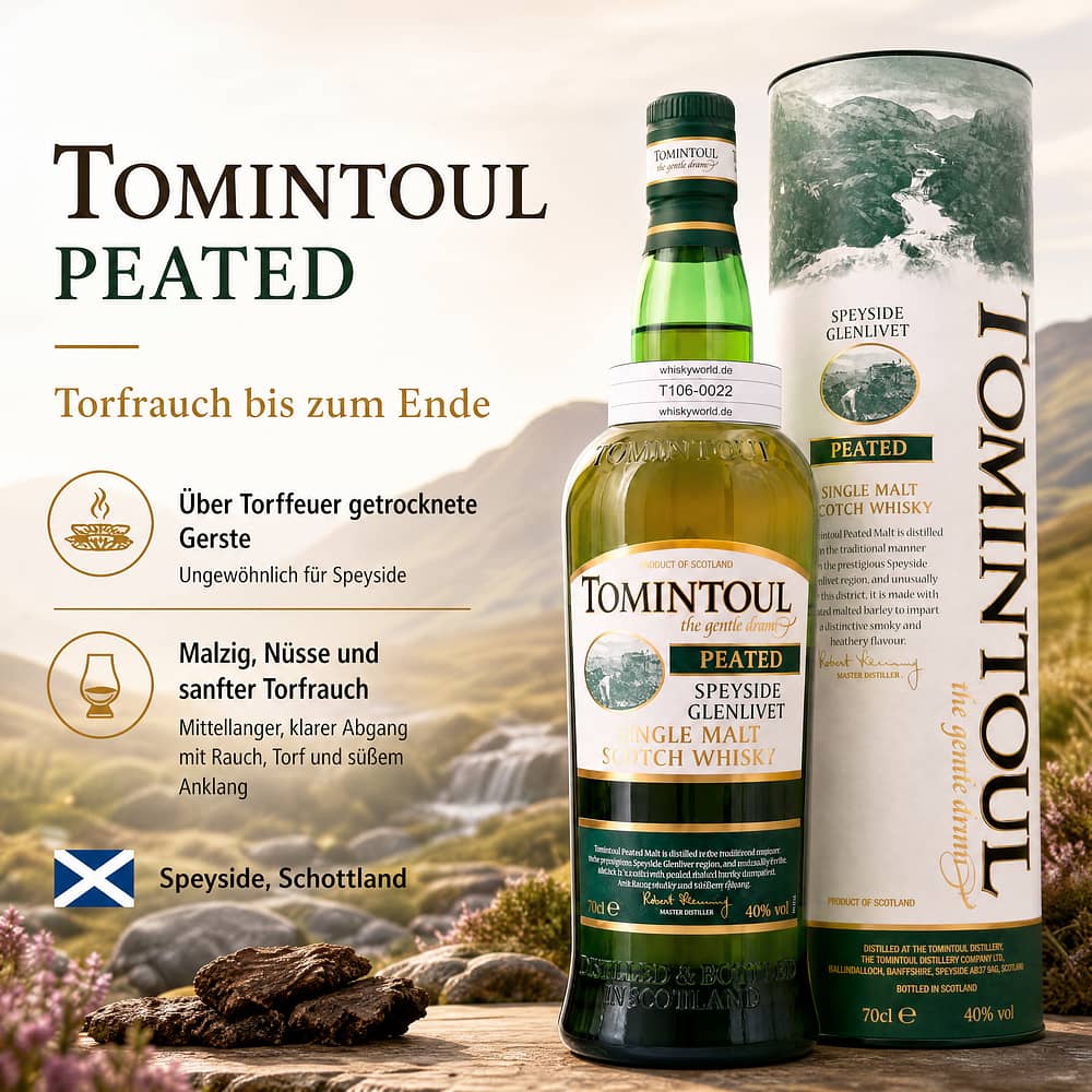 Tomintoul Peated 0,70 Liter/ 40.0% vol Produktbild