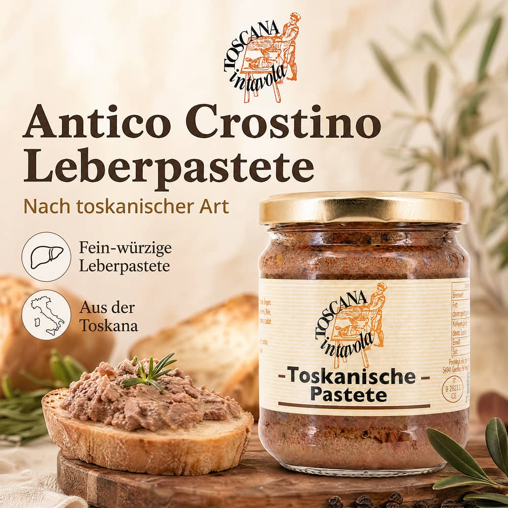 TOSCANA intavola antico crostino Leberpastete nach toskanischer Art 180 Gramm Produktbild