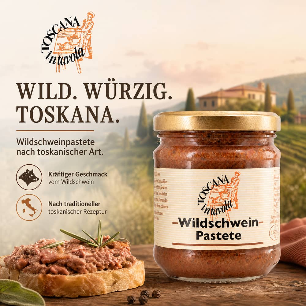 TOSCANA intavola Paté di cinghiale Wildschweinpastete 180 Gramm Produktbild