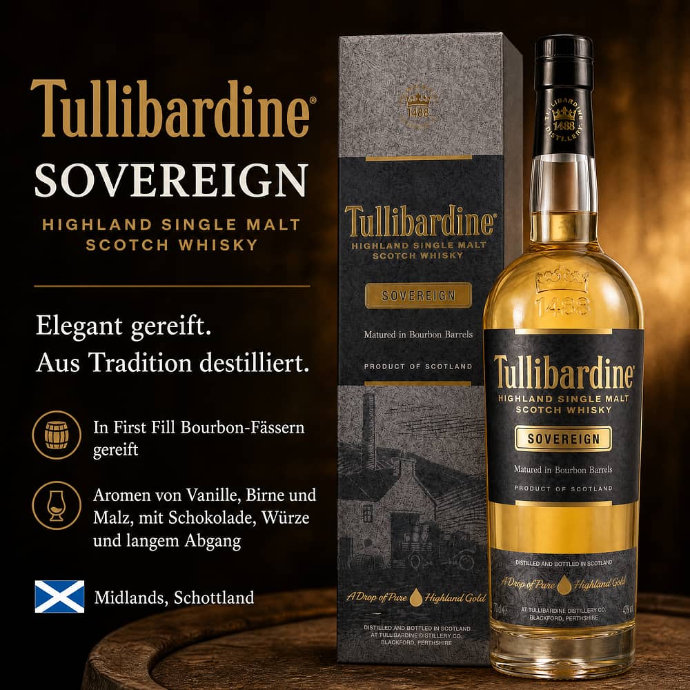 Tullibardine Souvereign 0,70 Liter/ 43.0% vol Produktbild