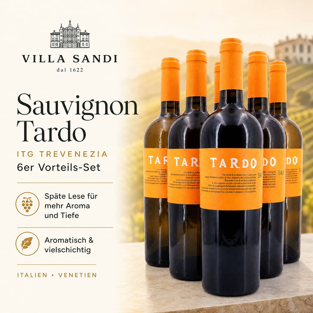 Villa Sandi Sauvignon Tardo ITG Trevenezia 6er Vorteils-Set 4,50 Liter/ 12.5% vol Produktbild