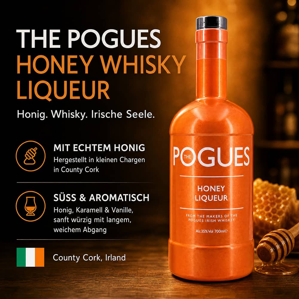 West Cork The Pogues Honey Whisky Liqueur 0,70 Liter/ 35.0% vol Produktbild