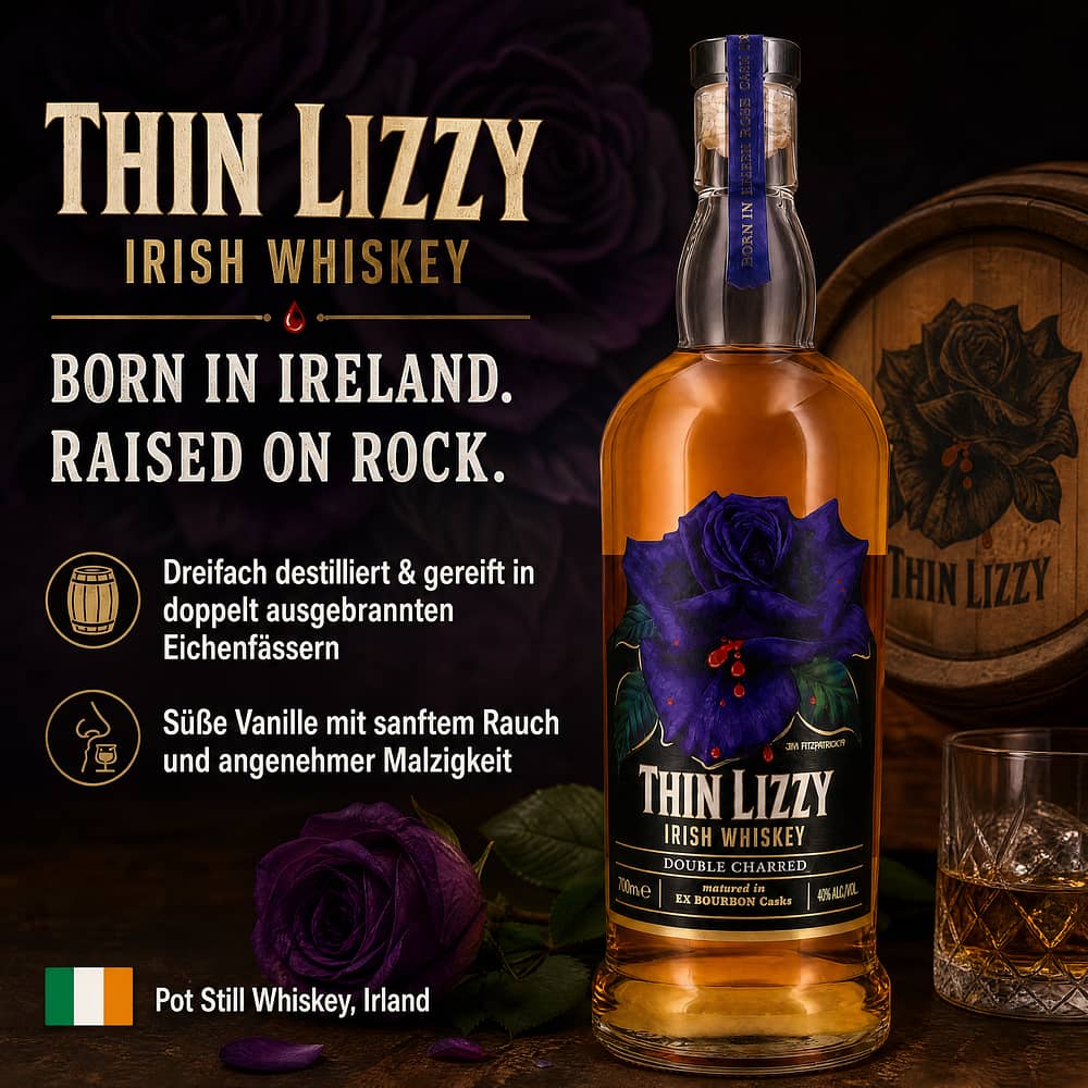 West Cork Thin Lizzy Irish Whiskey 0,70 Liter/ 40.0% vol Produktbild