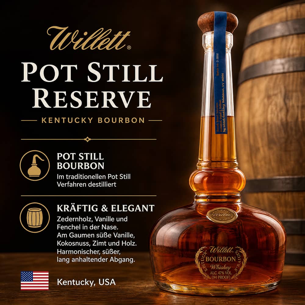 Willett Pot Still Reserve 0,70 Liter/ 47.0% vol Produktbild