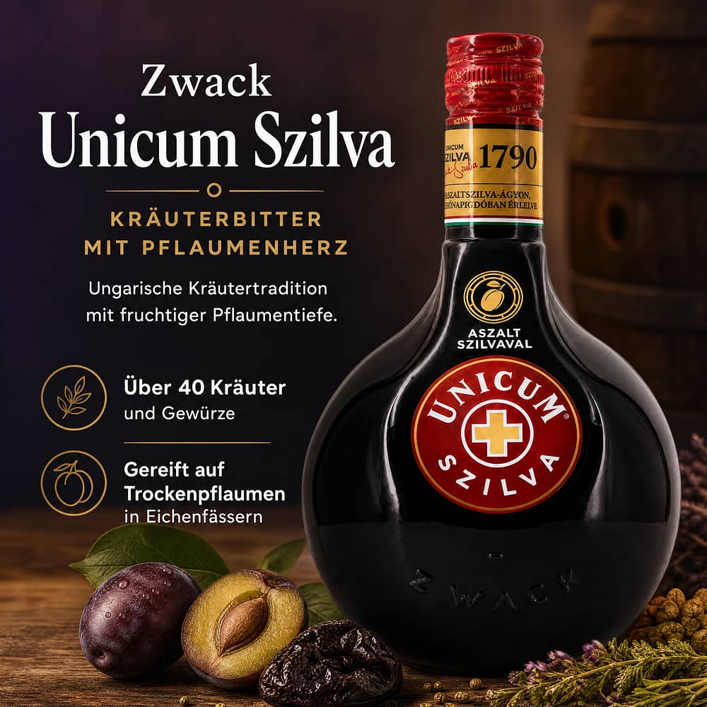 Zwack Unicum Szilva 0,70 Liter/ 34.5% vol Produktbild