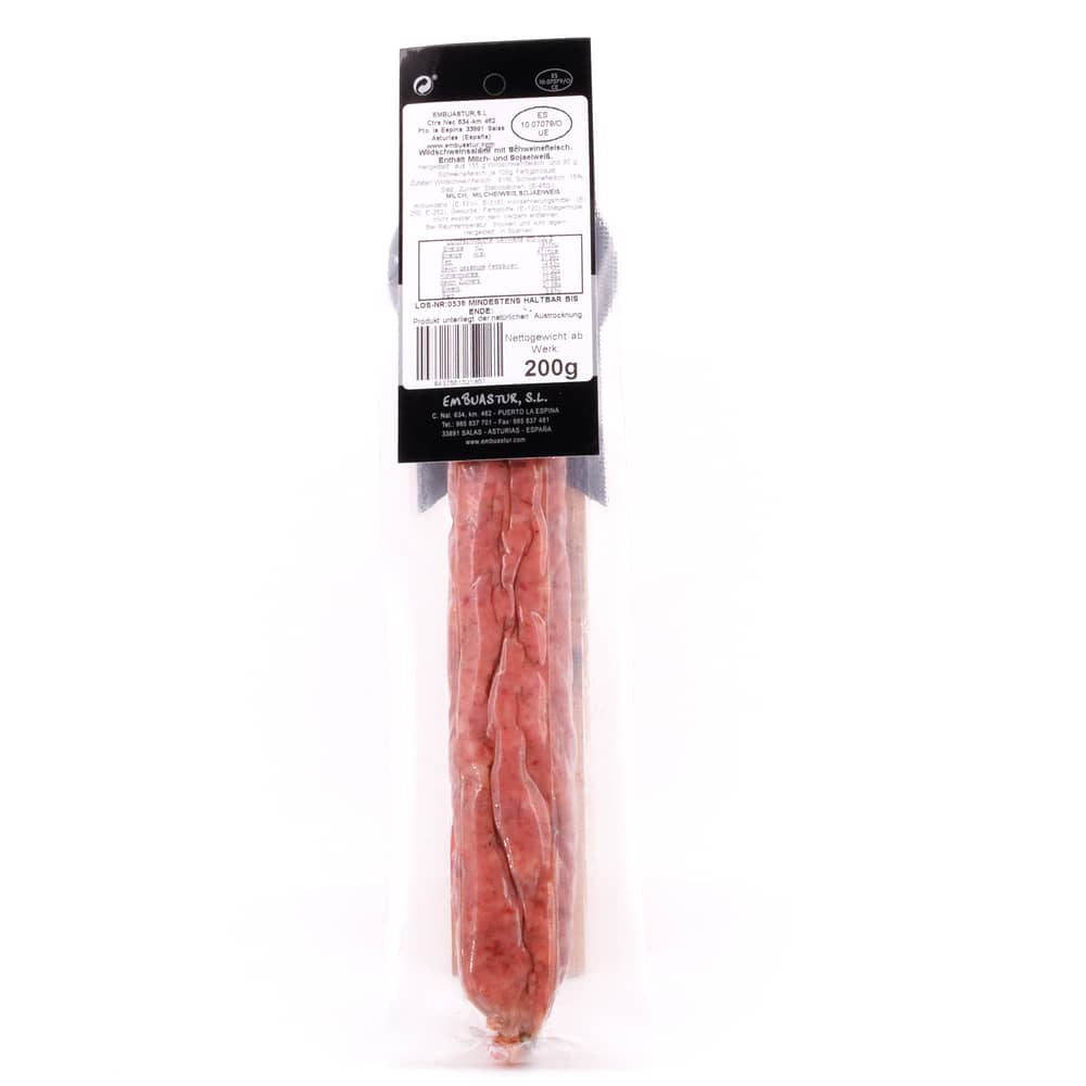 Embuastur Fuet de Jabali Wildscheinsalami 200 Gramm Produktbild