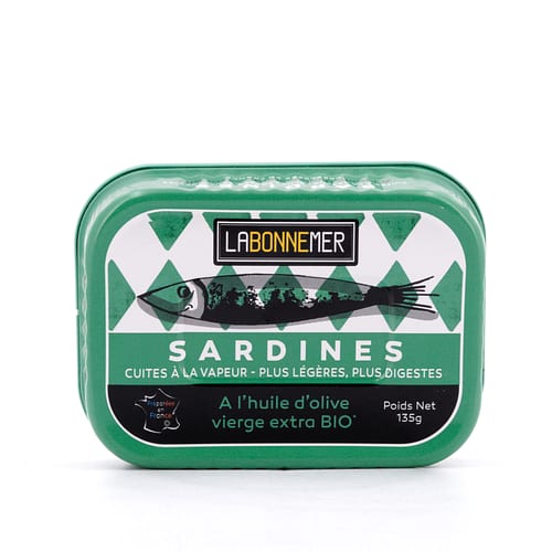 Ferrigno La Bonne Mer Sardinen mit Bio-Olivenöl 135g 95 Gramm Abtropfgewicht Produktbild