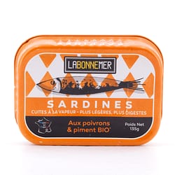 Ferrigno La Bonne Mer Sardinen mit Bio Paprika und Piment 135g Produktbild