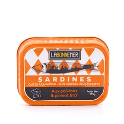 Ferrigno La Bonne Mer Sardinen mit Bio Paprika und Piment 135g Produktbild